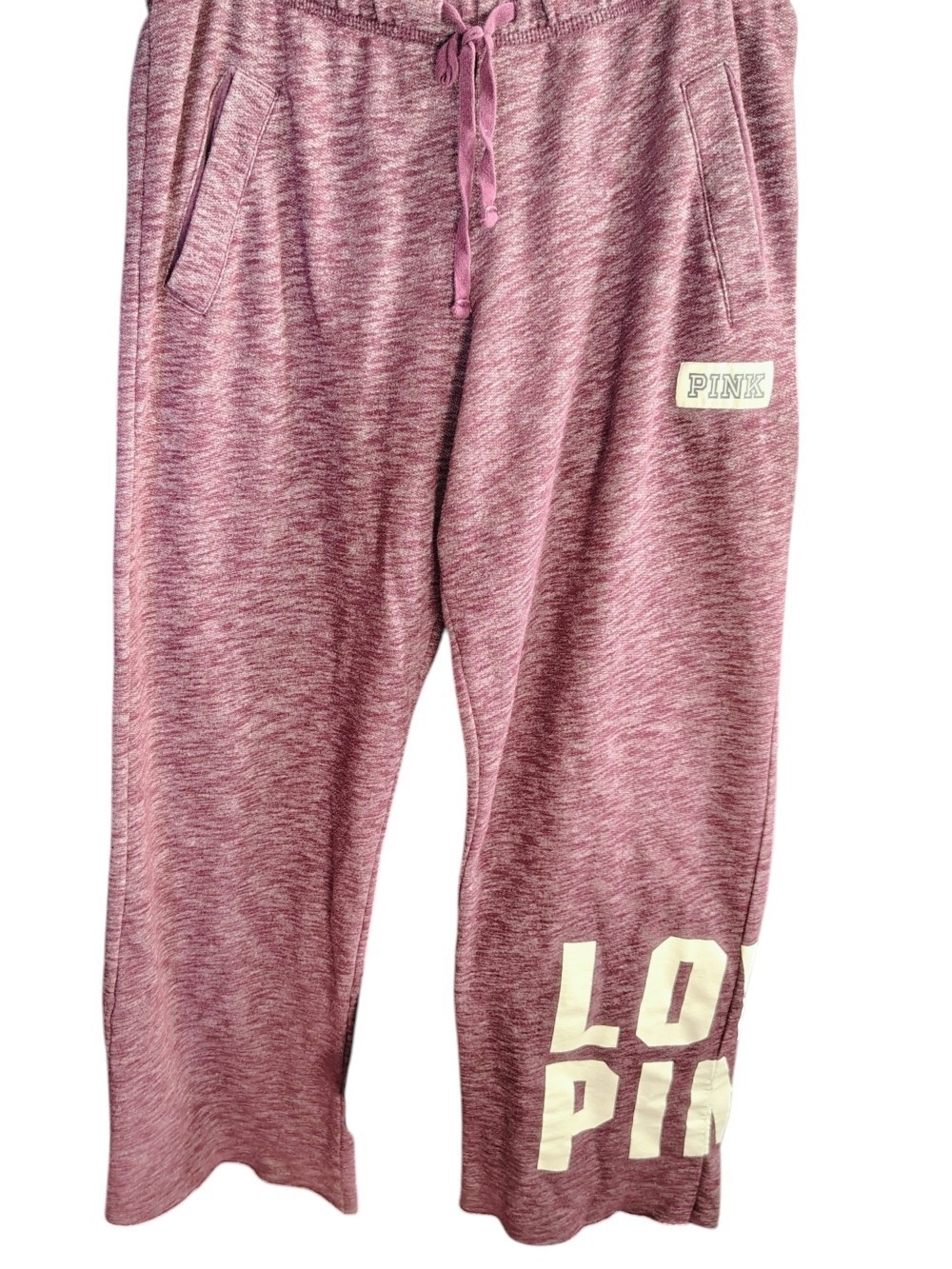 PINK Victoria's Secret Heathered Pink Girls' Joggers with Logo